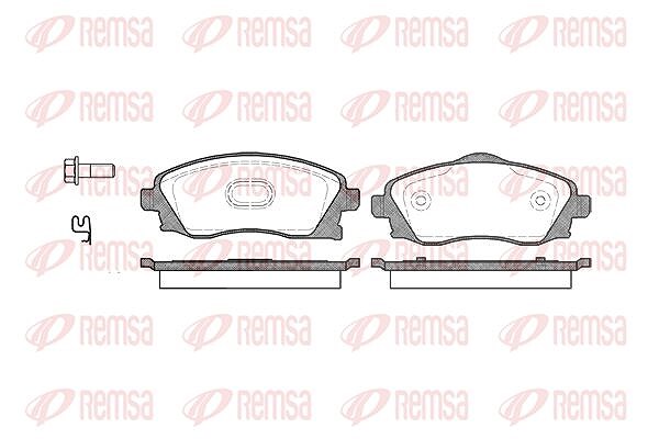 Kawe Bremsbelagsatz, Scheibenbremse [Hersteller-Nr. 077402] für Opel, Vauxhall
