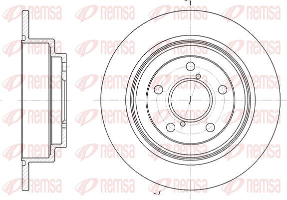 Kawe 1x Bremsscheibe [Hersteller-Nr. 639800] für Subaru