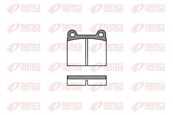 Kawe Bremsbelagsatz, Scheibenbremse [Hersteller-Nr. 000600] für BMW, Bedford, Alfa Romeo, Glas, Saab, Audi, Ford, Ferrari, Mercedes-Benz, Volvo, Vauxh
