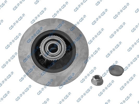 Gsp Bremsscheibe Hinterachse Voll + Radlager mit ABS [Hersteller-Nr. 9235025K] für Nissan, Opel, Vauxhall, Renault