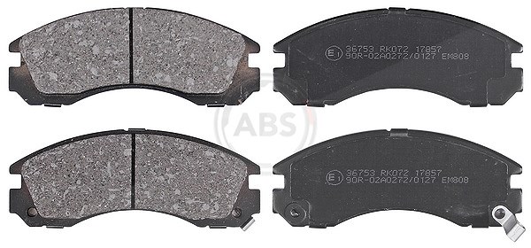 A.b.s. Bremsbelagsatz, Scheibenbremse [Hersteller-Nr. 36753] für Peugeot, Mitsubishi, Citroën, Dodge