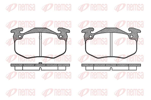 Kawe Bremsbelagsatz, Scheibenbremse [Hersteller-Nr. 014450] für Renault, Skoda, Audi, Citroën, Seat, VW, Peugeot