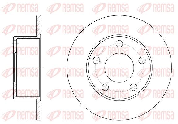 Kawe 1x Bremsscheibe [Hersteller-Nr. 612300] für VW, Skoda, Audi