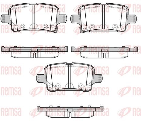 Kawe Bremsbelagsatz, Scheibenbremse [Hersteller-Nr. 162802] für Opel, Vauxhall