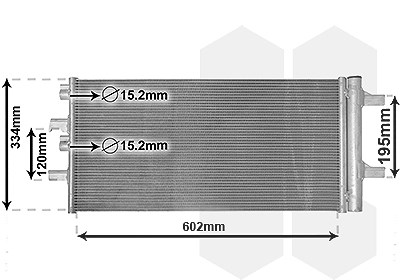 Van Wezel Kondensator, Klimaanlage [Hersteller-Nr. 06015702] für Mini, BMW