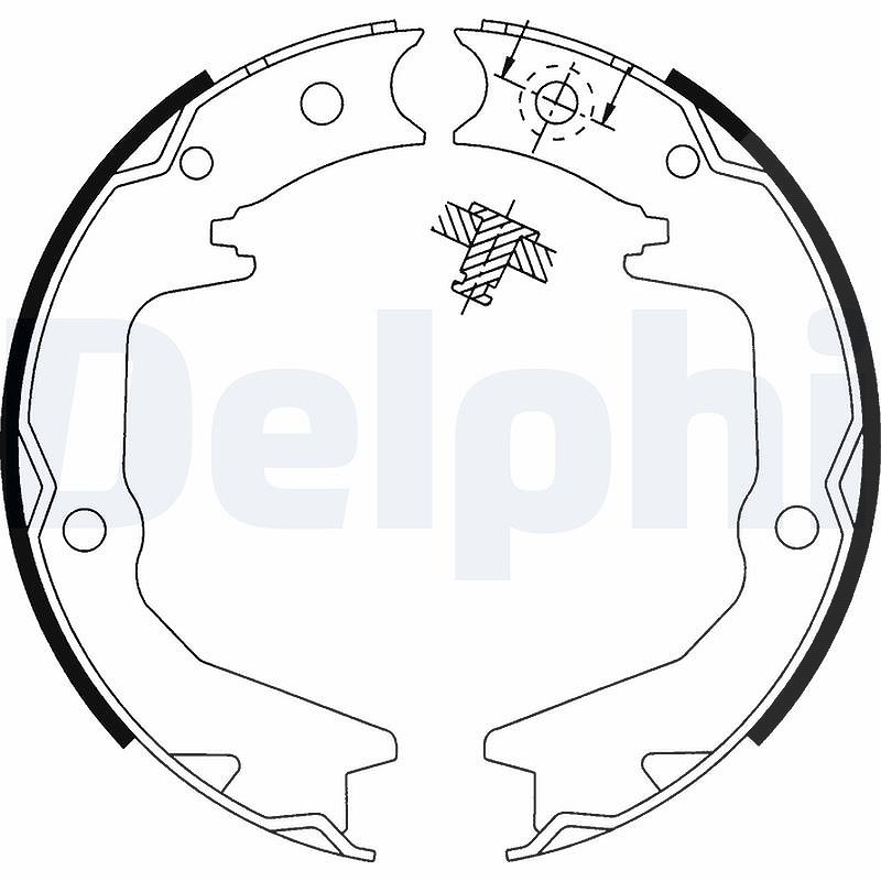 Delphi Bremsbackensatz, Feststellbremse Ls1913 - Bild 6