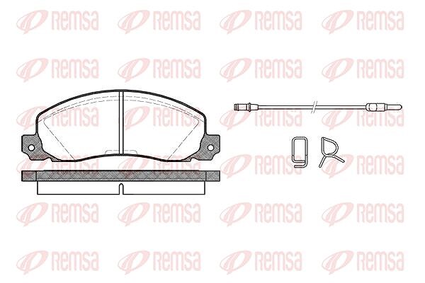Kawe Bremsbelagsatz, Scheibenbremse [Hersteller-Nr. 020202] für Renault, Opel, Vauxhall
