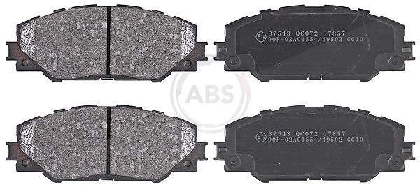 A.b.s. Bremsbelagsatz Vorderachse [Hersteller-Nr. 37543] für Toyota