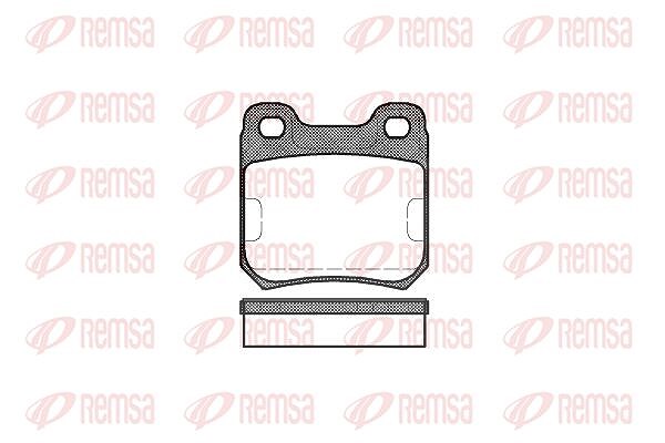 Kawe Bremsbelagsatz, Scheibenbremse [Hersteller-Nr. 023910] für Opel, Vauxhall