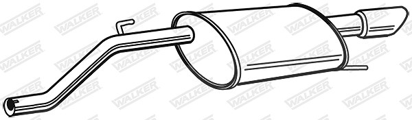 Walker Endschalldämpfer [Hersteller-Nr. 23347] für Opel, Vauxhall