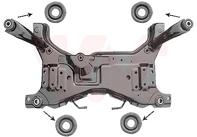 Van Wezel Hilfsrahmen/Aggregateträger [Hersteller-Nr. 1863690] für Mazda, Ford