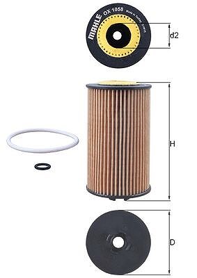 Knecht Ölfilter [Hersteller-Nr. OX1058D] für Chevrolet, Vauxhall, Opel