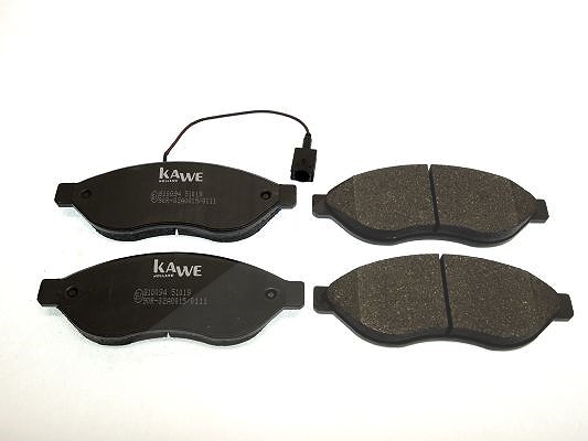 Kawe Bremsbeläge vorne (Satz) [Hersteller-Nr. 810094] für Peugeot, Toyota, Fiat, Citroën