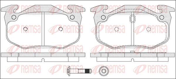 Kawe Bremsbelagsatz, Scheibenbremse [Hersteller-Nr. 014470] für Peugeot, Renault
