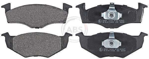 A.b.s. Bremsbelagsatz, Scheibenbremse [Hersteller-Nr. 36969] für Seat, Skoda, VW