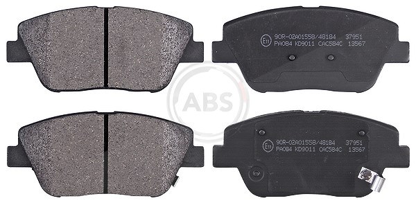 A.b.s. Bremsbelagsatz, Scheibenbremse [Hersteller-Nr. 37951] für Kia, Hyundai