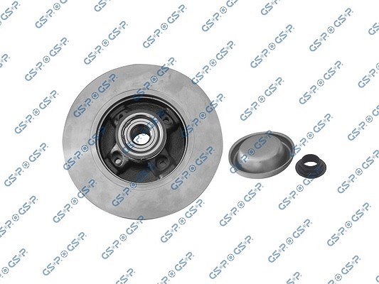Gsp 1x Bremsscheibe Hinten Voll mit Radlager [Hersteller-Nr. 9230148K] für Peugeot, Ds, Citroën