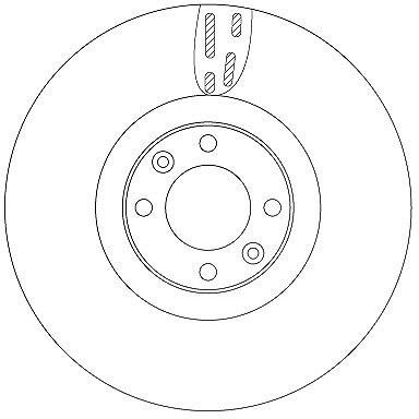 Trw Bremsscheibe [Hersteller-Nr. DF6140] für Citroën, Peugeot, Ds
