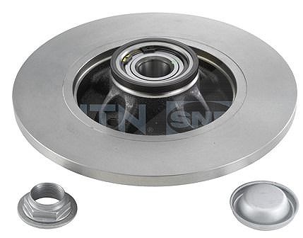 Snr 1x Bremsscheibe Hinten Voll mit Radlager [Hersteller-Nr. KF159.60U] für Citroën, Ds, Peugeot