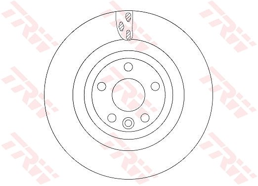 Trw Bremsscheibe [Hersteller-Nr. DF6706S] für Jaguar