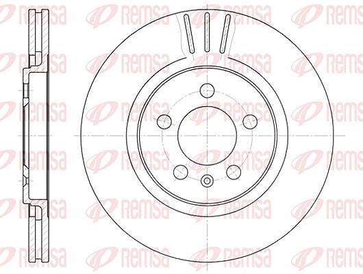 Kawe 1x Bremsscheibe [Hersteller-Nr. 629310] für VW, Seat