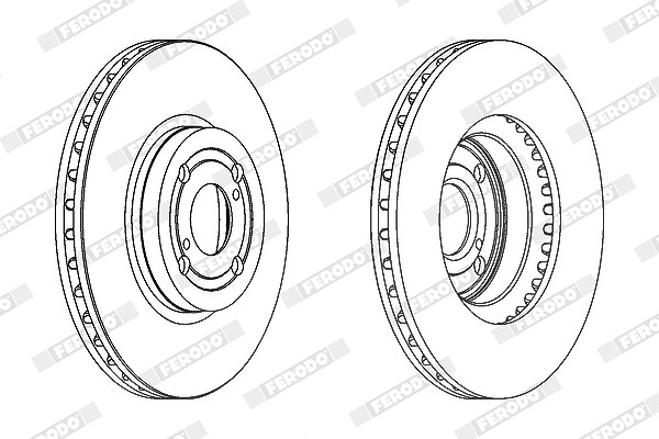 Ferodo Bremsscheibe [Hersteller-Nr. DDF1461C] für Toyota