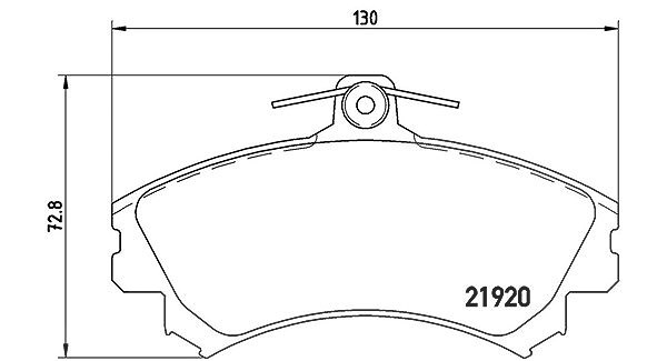 Magneti Marelli Bremsbelagsatz, Scheibenbremse [Hersteller-Nr. 363700450055] für Mitsubishi, Smart