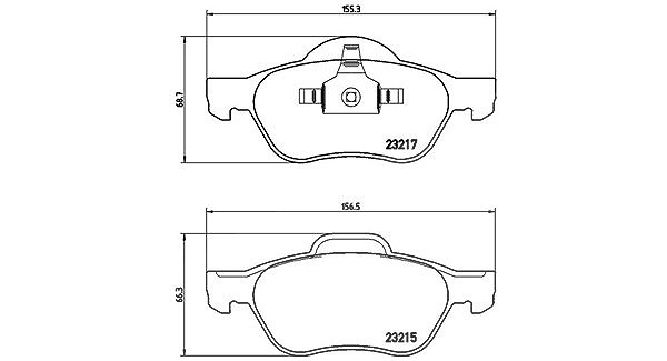 Magneti Marelli Bremsbelagsatz, Scheibenbremse [Hersteller-Nr. 363700468048] für Renault