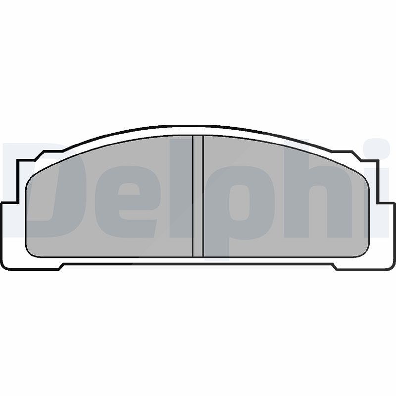 Delphi Bremsbelagsatz, Scheibenbremse [Hersteller-Nr. LP30] für Fso, Zastava, Innocenti, Lancia, Autobianchi, Tofas, Fiat, Yugo, Seat