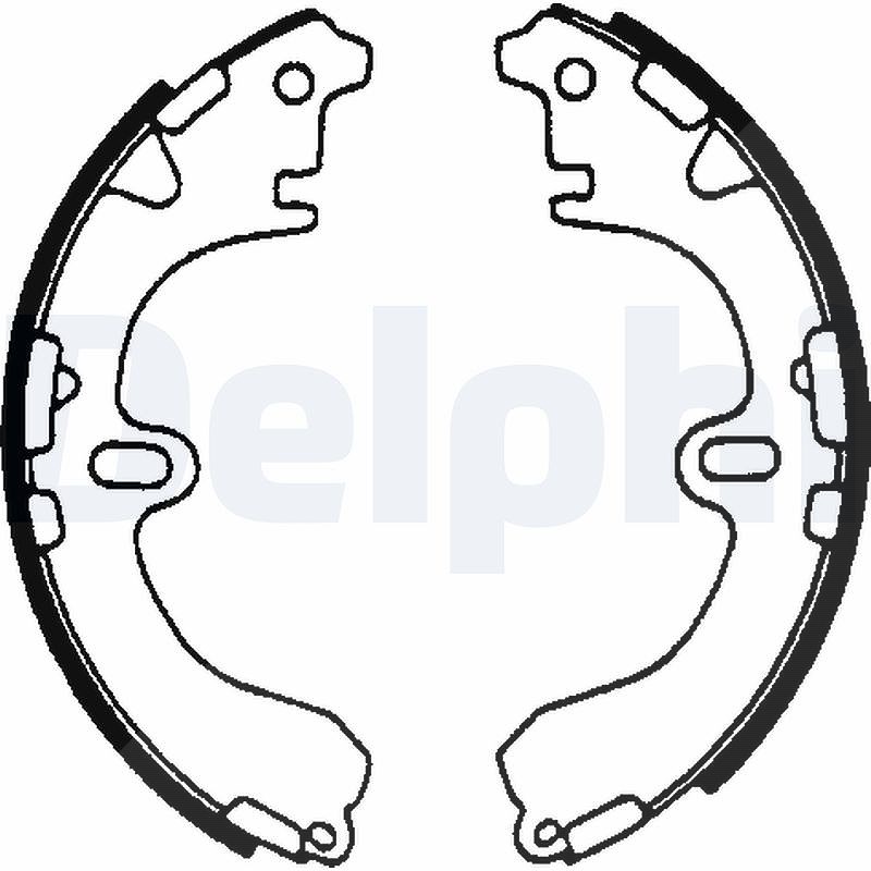 Delphi Bremsbackensatz [Hersteller-Nr. LS1601] für Toyota