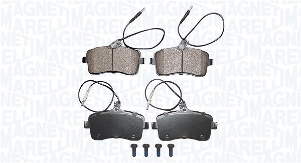 Magneti Marelli Bremsbelagsatz, Scheibenbremse [Hersteller-Nr. 363916060826] für Peugeot
