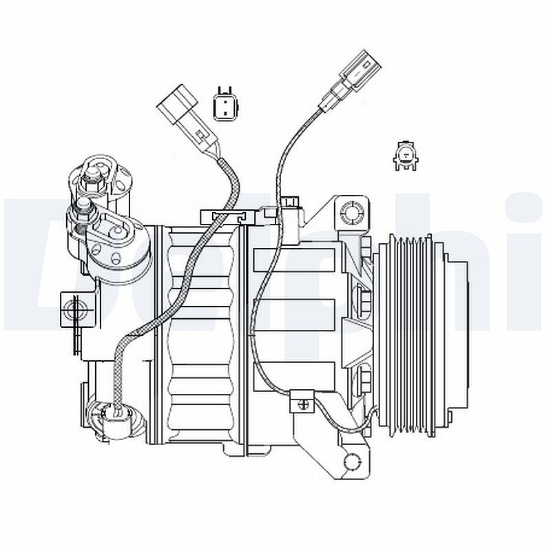 Delphi Kompressor, Klimaanlage [Hersteller-Nr. CS20482] für Ford, Volvo