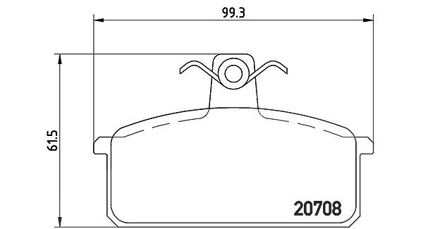 Magneti Marelli Bremsbelagsatz, Scheibenbremse [Hersteller-Nr. 363700423018] für Seat, Lancia