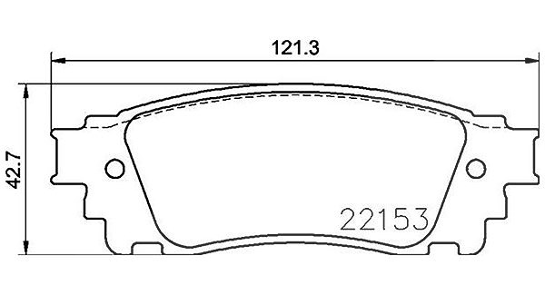 Magneti Marelli Bremsbelagsatz, Scheibenbremse [Hersteller-Nr. 363700483166] für Lexus