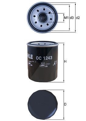 Knecht Ölfilter [Hersteller-Nr. OC1243] für Isuzu