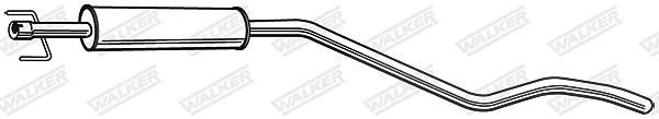 Walker Mittelschalldämpfer [Hersteller-Nr. 23141] für Vauxhall, Opel