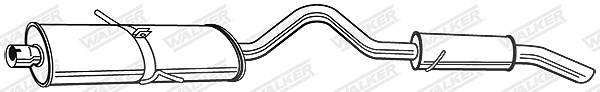 Walker Endschalldämpfer [Hersteller-Nr. 22513] für Chrysler