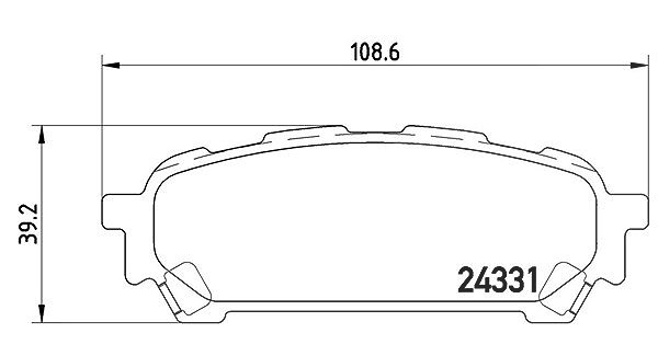 Magneti Marelli Bremsbelagsatz, Scheibenbremse [Hersteller-Nr. 363700478014] für Subaru