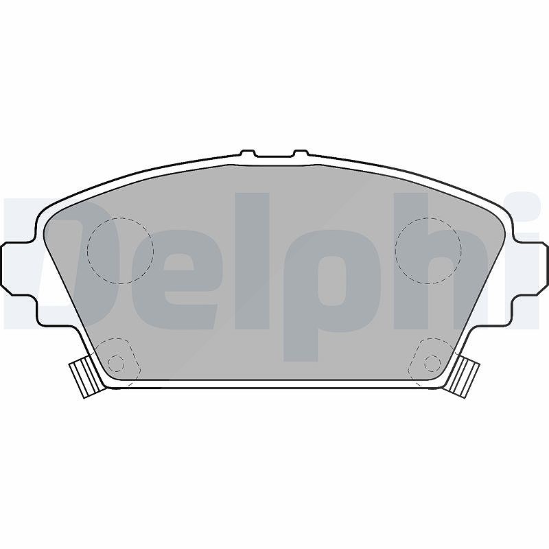 Delphi Bremsbelagsatz, Scheibenbremse [Hersteller-Nr. LP1503] für Honda, Nissan, Mg