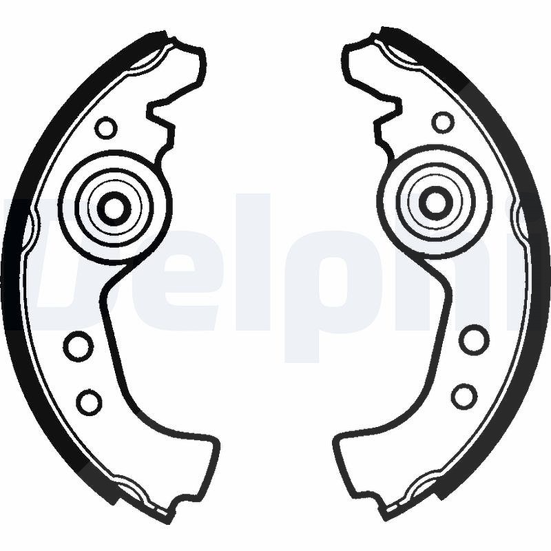 Delphi Bremsbackensatz [Hersteller-Nr. LS1290] für Lancia, Autobianchi, Abarth, Fiat, Zastava, Yugo, Fso, Seat, Innocenti