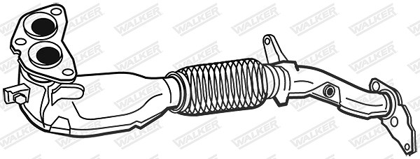 Walker Abgasrohr [Hersteller-Nr. 07798] für Volvo, Mitsubishi