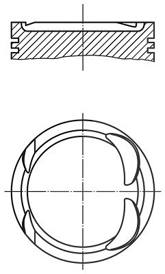 Mahle Kolben [Hersteller-Nr. 021PI00117000] für Renault, Opel, Nissan, Vauxhall