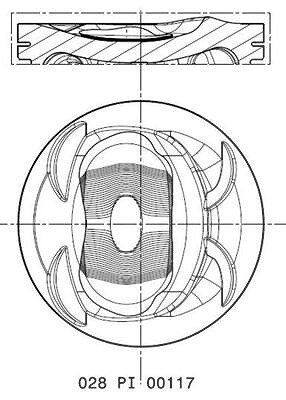 Mahle Kolben [Hersteller-Nr. 028PI00117000] für VW, Seat