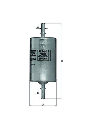Knecht Kraftstofffilter [Hersteller-Nr. KL84/2] für Mercedes-Benz