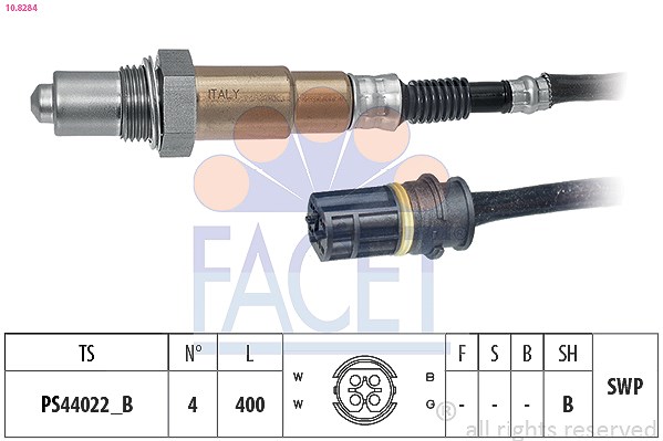 Facet Lambdasonde [Hersteller-Nr. 10.8284] für Chrysler, Mercedes-Benz