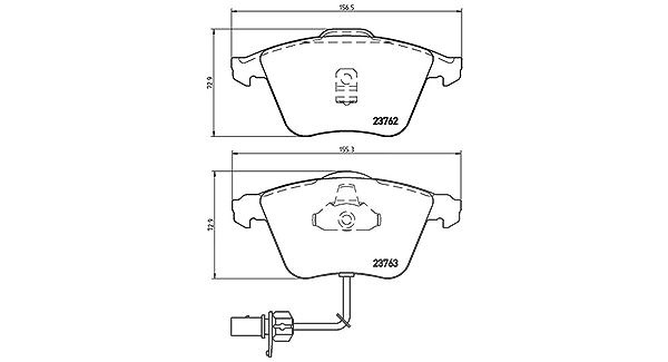 Magneti Marelli Bremsbelagsatz, Scheibenbremse [Hersteller-Nr. 363700485056] für Audi
