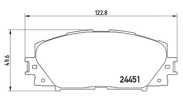 Magneti Marelli Bremsbelagsatz, Scheibenbremse [Hersteller-Nr. 363700483141] für Toyota, Daihatsu, Perodua