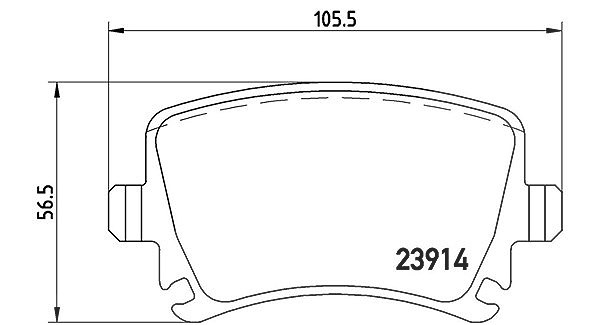 Magneti Marelli Bremsbelagsatz, Scheibenbremse [Hersteller-Nr. 363700485095] für Seat, VW, Audi, Skoda