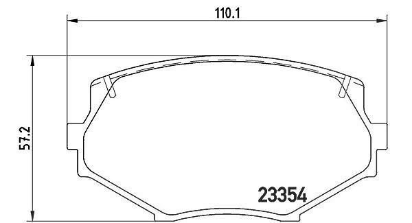 Magneti Marelli Bremsbelagsatz, Scheibenbremse [Hersteller-Nr. 363700449020] für Mazda, Eunos