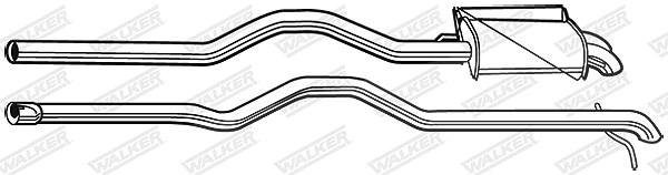 Walker Endschalldämpfer [Hersteller-Nr. 24108] für VW